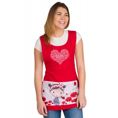 Chasuble Bavette Coquelicots Coeur