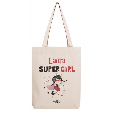 Tote Bag Super Girl Personnalisé
