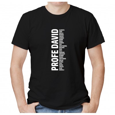T-shirt Prof avec Nom des Élèves